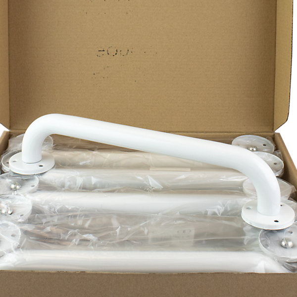 10 barres d'appui droites en inox blanc Godonnier Essentiels 35,7 cm