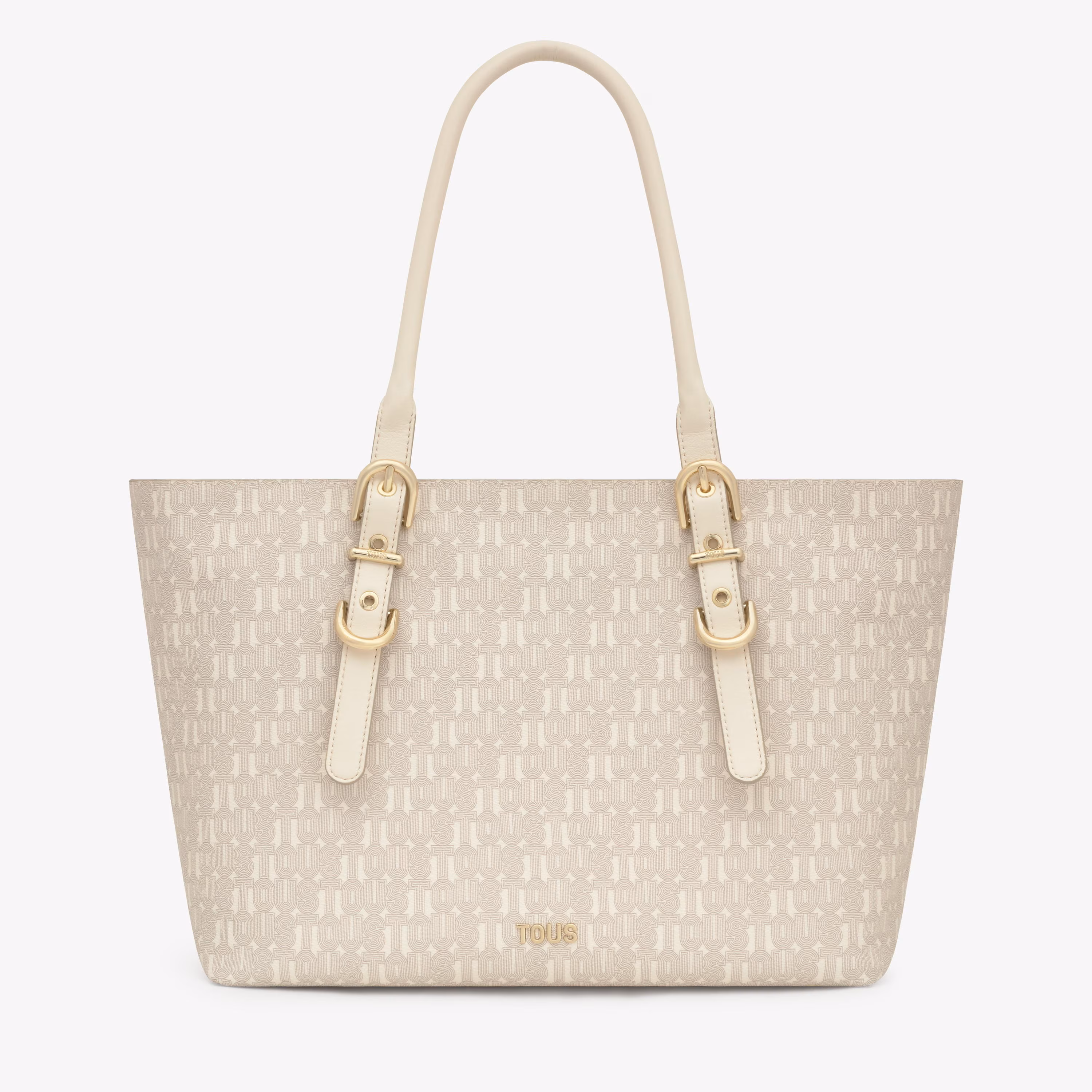 Capazo grande beige TOUS Buckles Silhouette