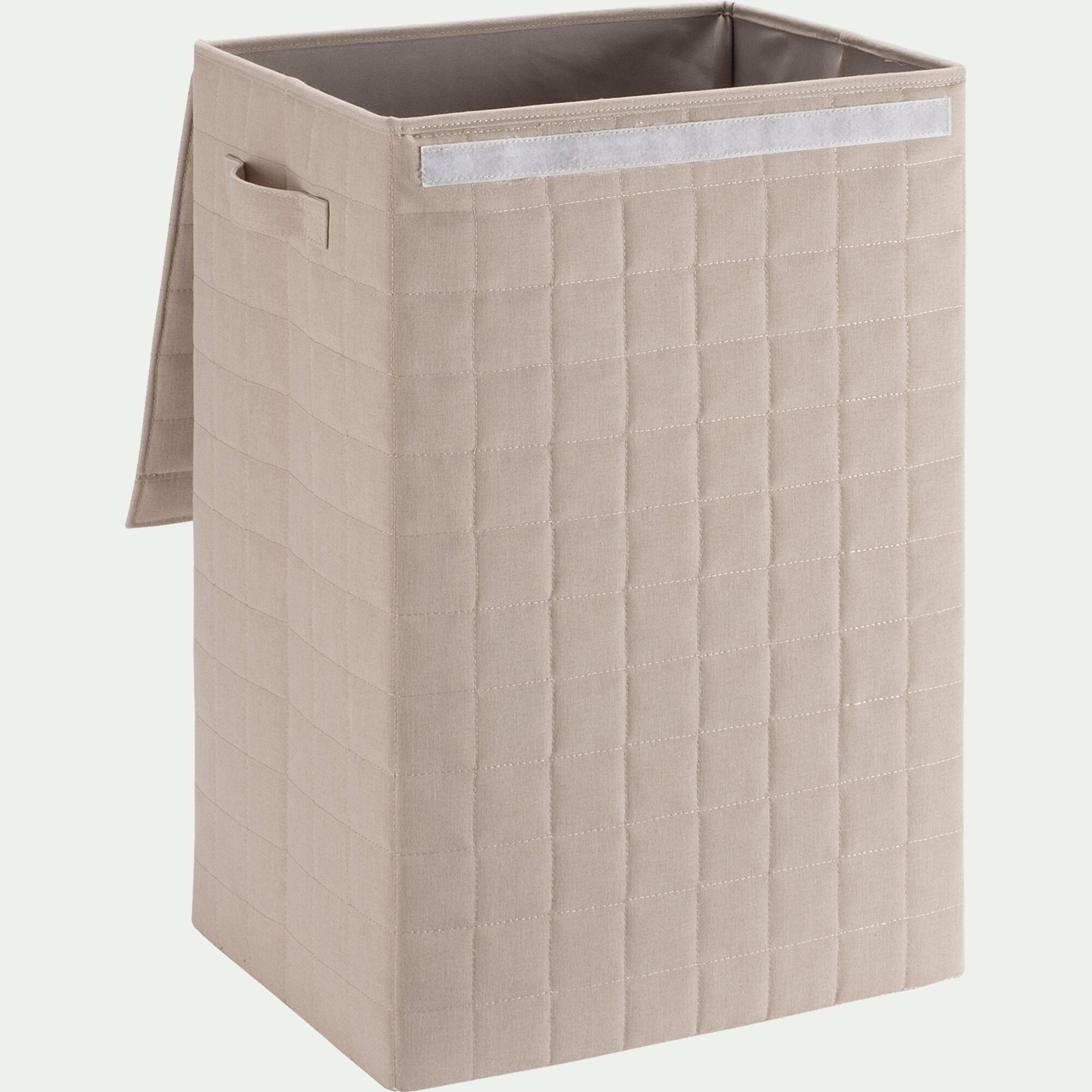 PEYROLLES - Panier à linge pliable en tissu H60cm - beige