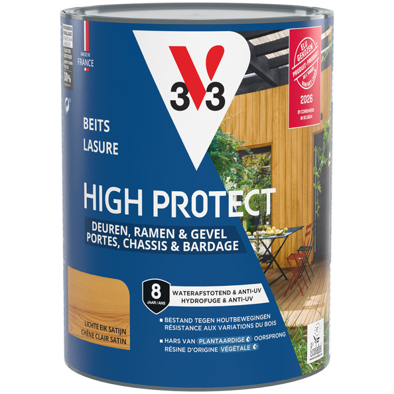Lasure pour bois High Protect chêne clair 0,75 L V33