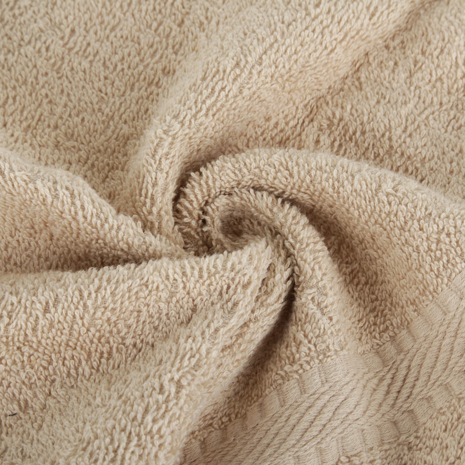 Set 2 lavette asciugamani cotone tortora 30x30 cm Basik