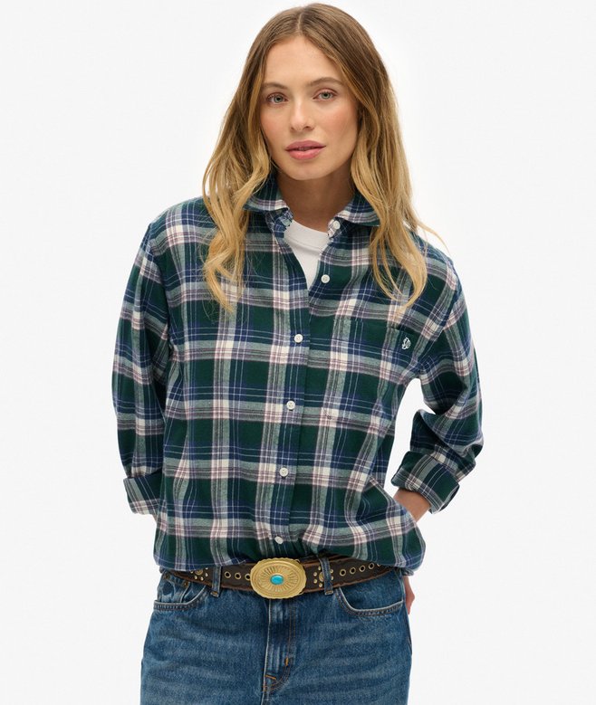 Check Flannel Boyfriend Shirt
