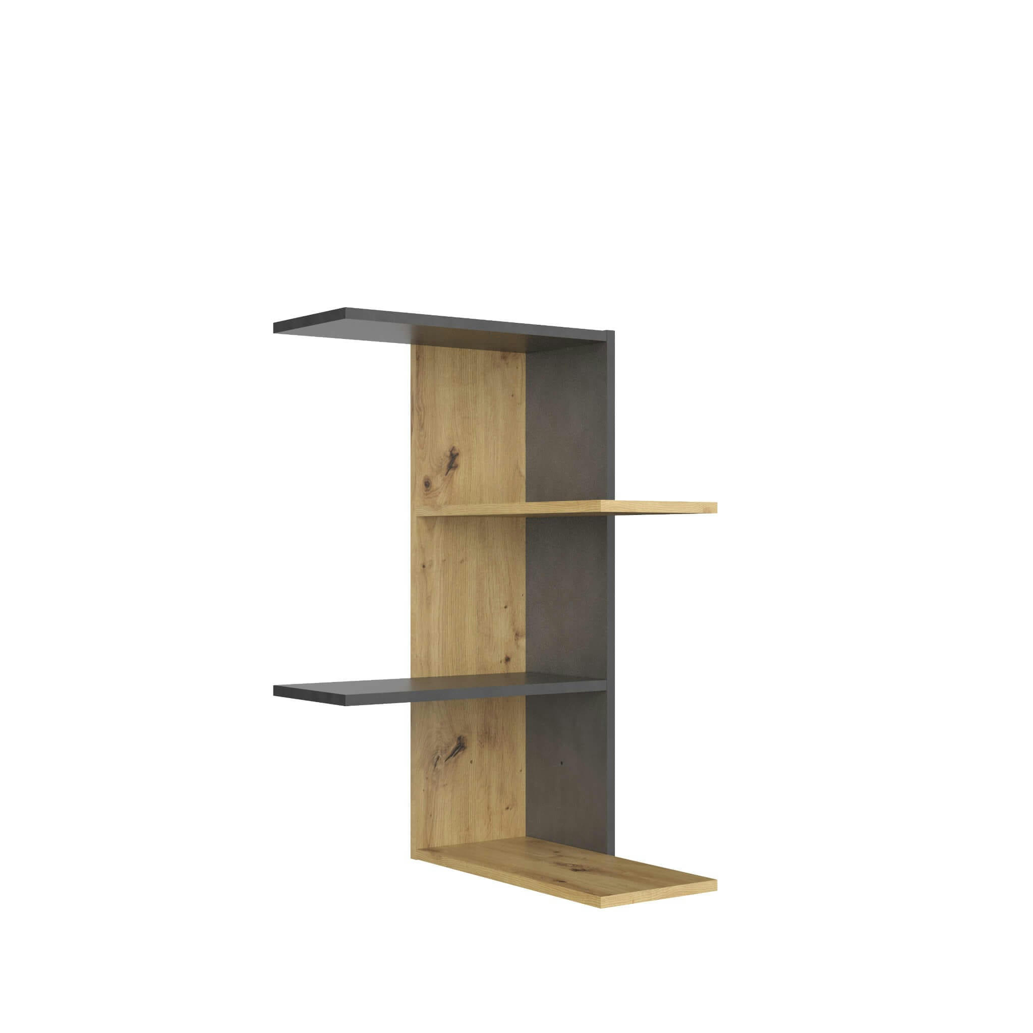 - Etagère murale d'angle bois naturel