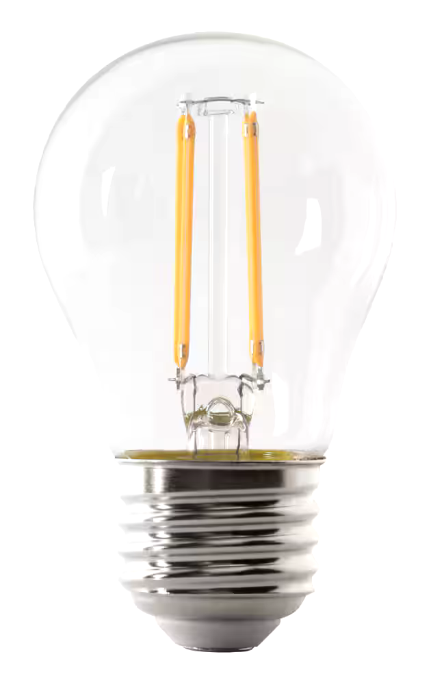 NOMA A15 E26 Base Non-Dimmable LED Light Bulbs, 300 Lumens, Warm White, 40W, 2-pk