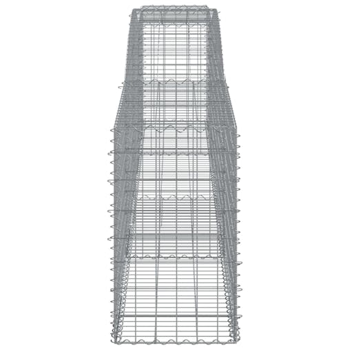 NNEVL Arched Gabion Baskets 3 pcs 400x50x80/100 cm Galvanised Iron