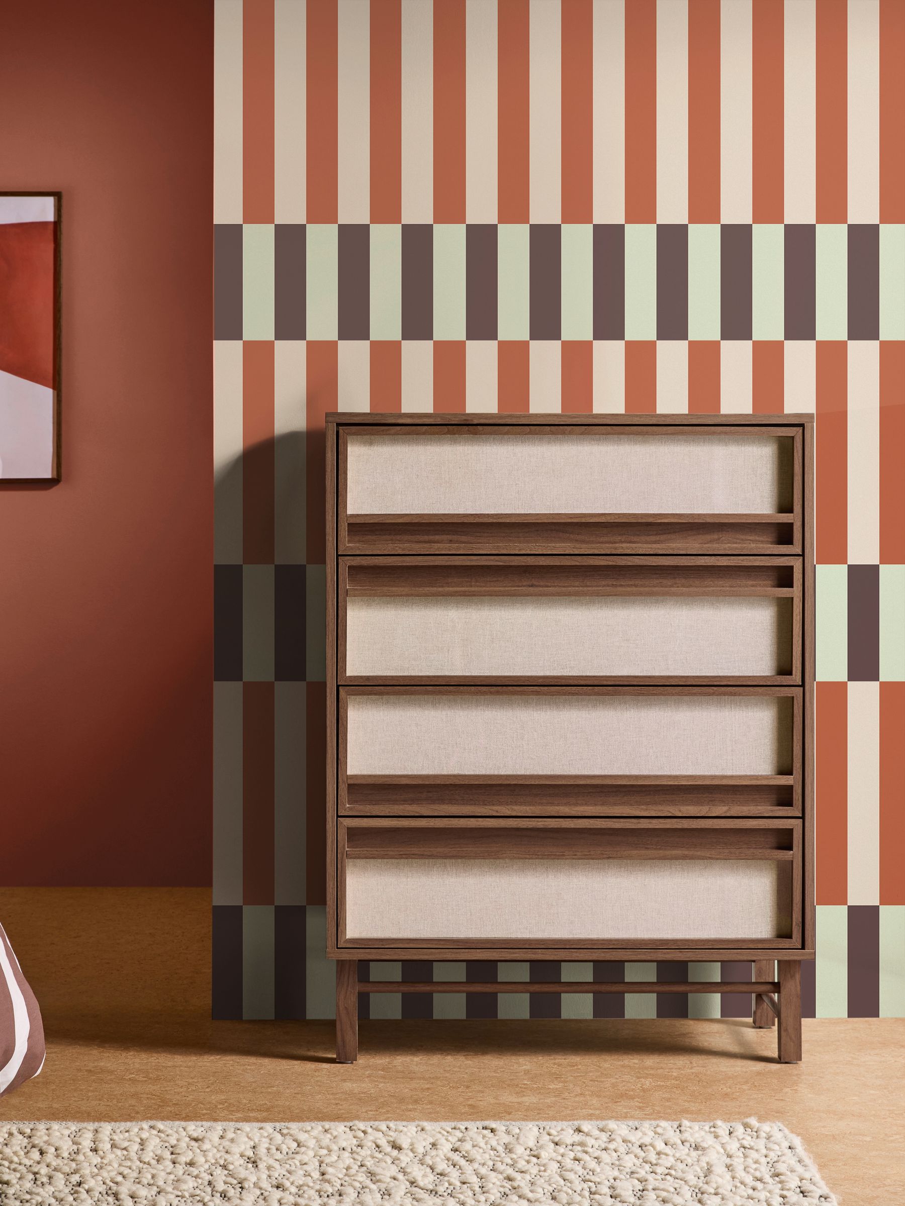Terri 10M Wallpaper in Mint Orange