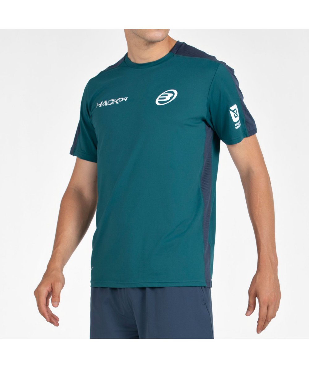 CAMISETA BULLPADEL PAQUITO 25I VERDE OSCURO