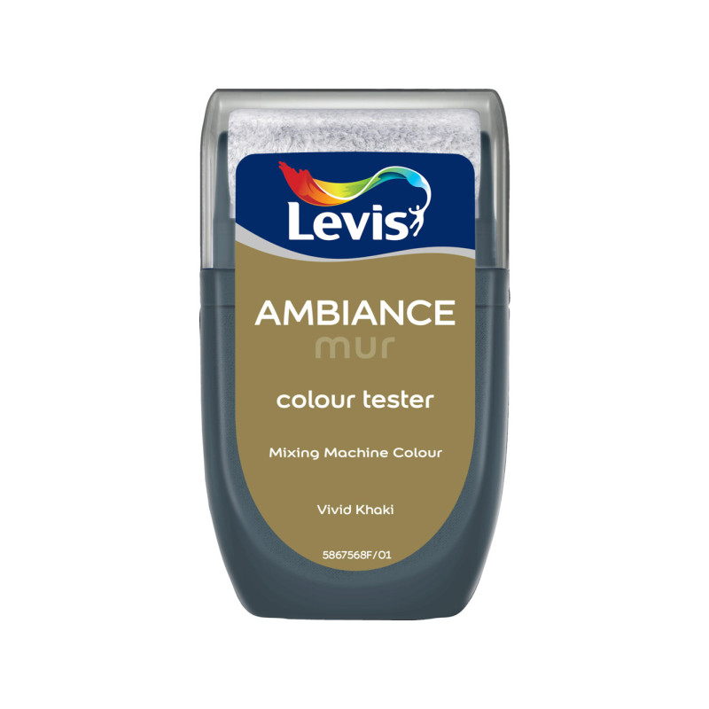 Testeur peinture pour murs Ambiance vivid khaki extra mat 0,03 L LEVIS