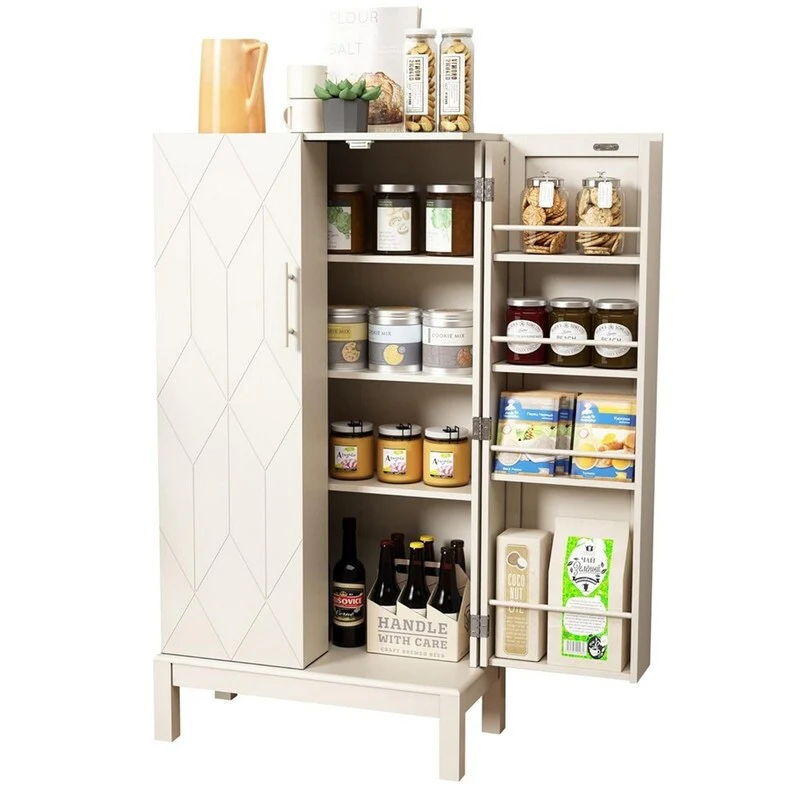 Food Pantry Cabinet for Kitchen - 12D x 23W x 45H