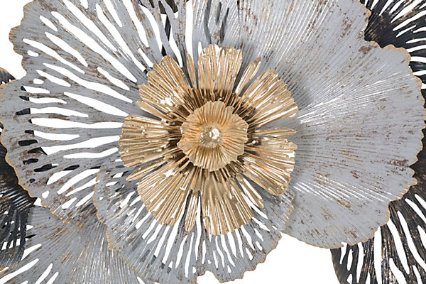 Panneau décoratif 3D en métal multicolore cm 97,8x7x59