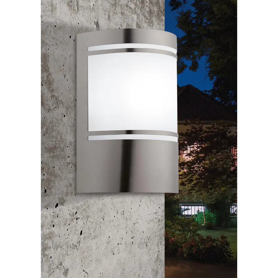 EGLO Cerno 2 Wandlamp - E27 - 14 cm - RVS
