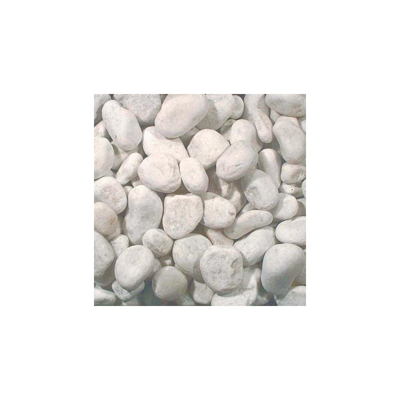 Gravier Carrara en marbre blanc 25-40 mm 20 kg COBO GARDEN