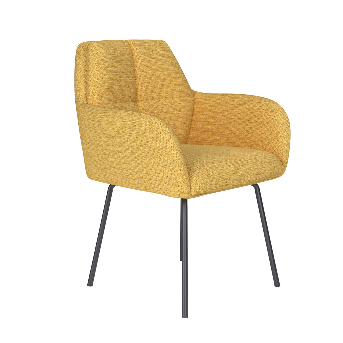 Housecraft Living Pete Eetkamerstoel Metaal Okergeel