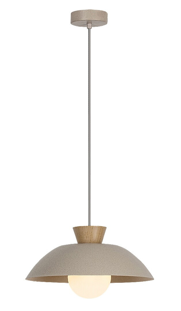 Lampa wisząca GOLNAR beżowa jasne drewno-opal 1xG9x5W IP20 Rabalux