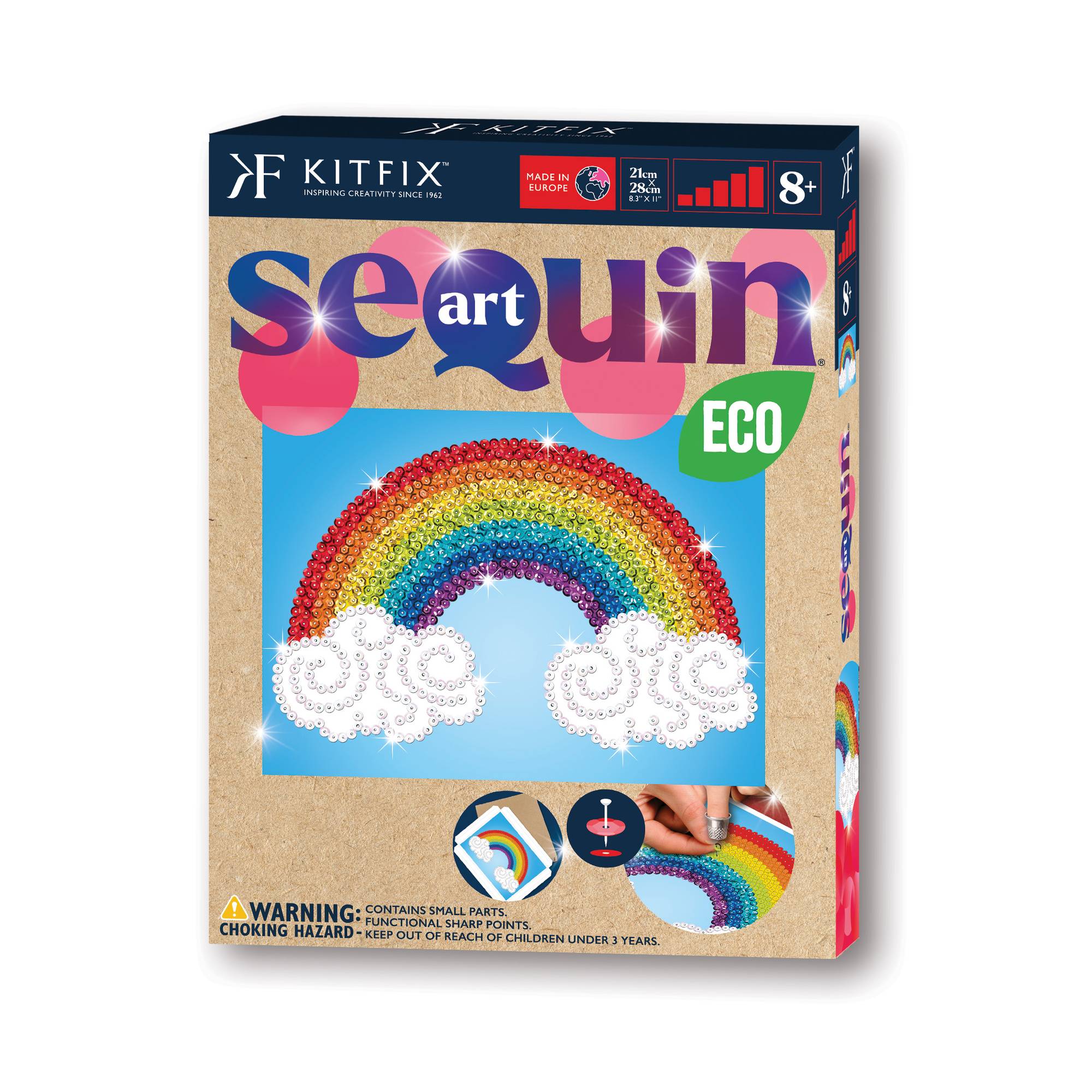 Kitfix Rainbow Sequin Art Red Kit
