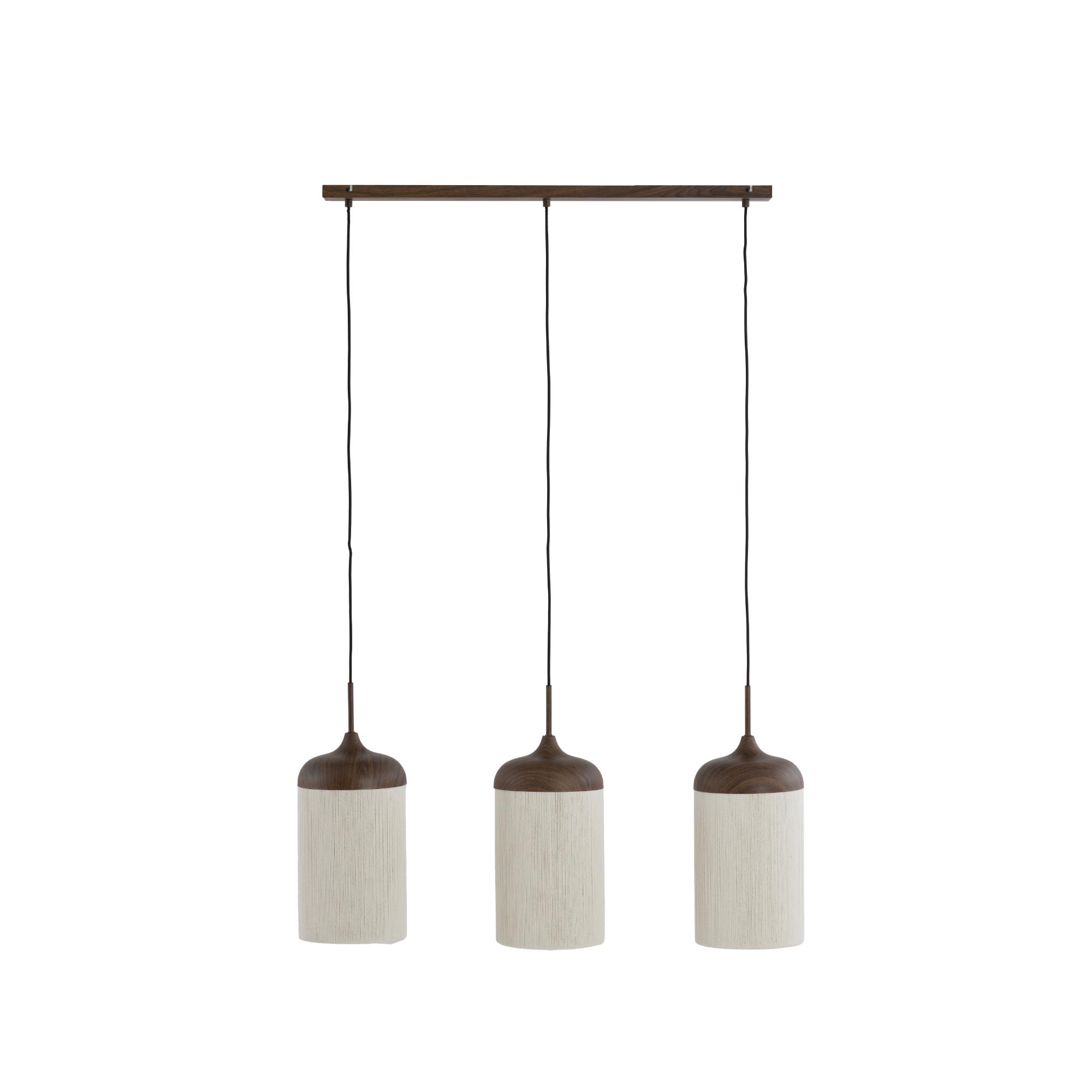 Light & Living hanglamp Dania - bruin - 90x22x32cm