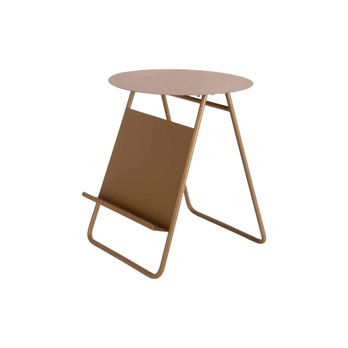 Leitmotiv bijzettafel Esencia - bruin - Ø40cm