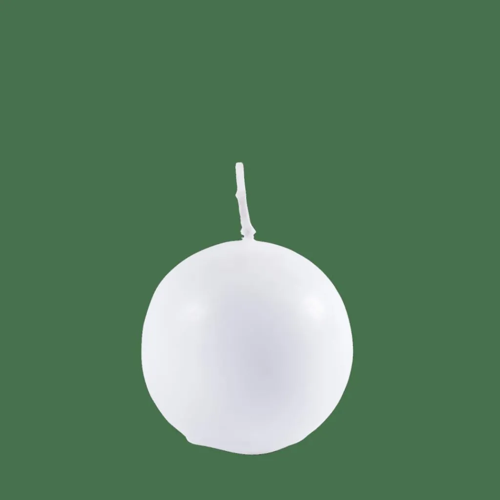 Bougies^CASA BOLA Bougie Boule Blanc