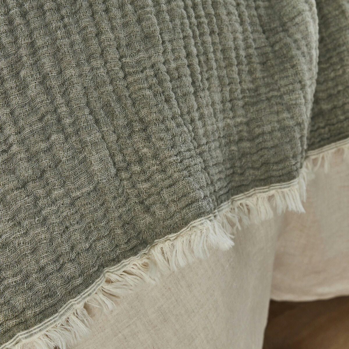 Dessus de lit gaze coton/laine, Taiga