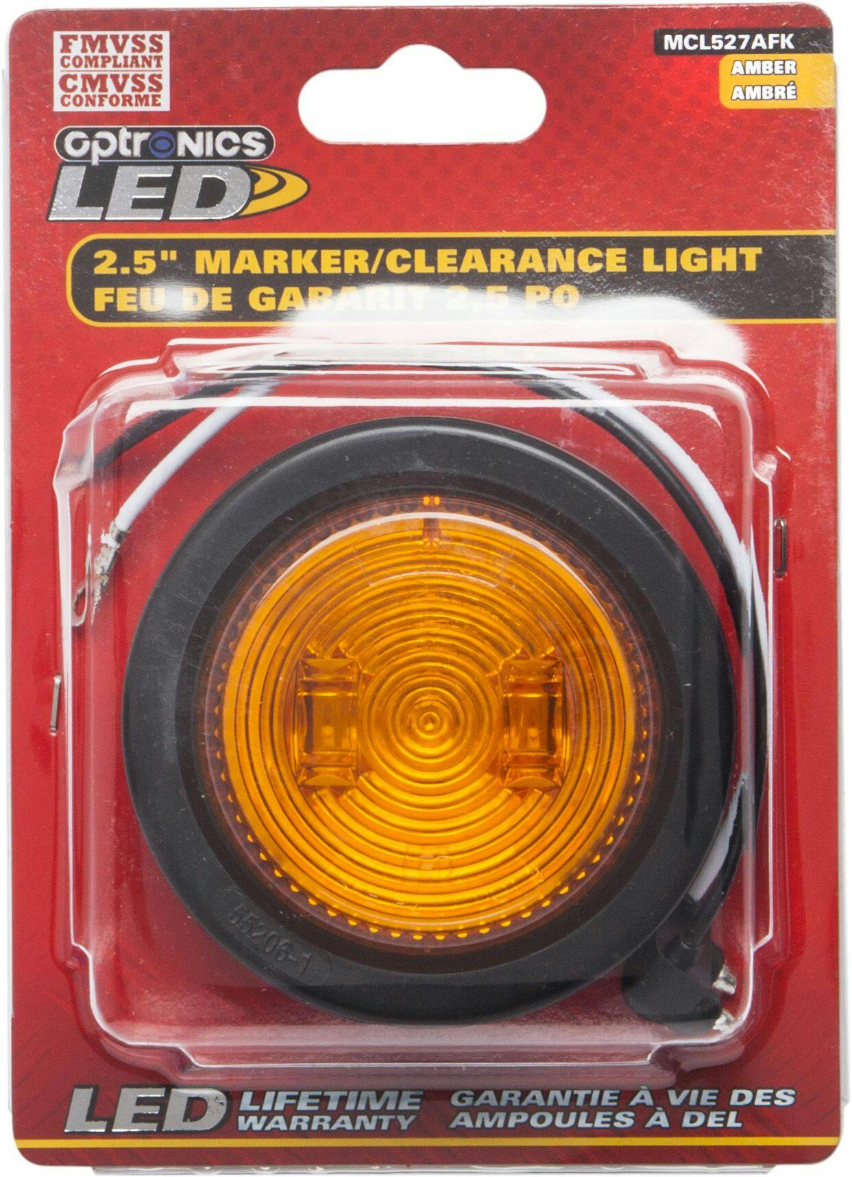 Optronics LED Marker/Clearance Light, Amber, 2.5-in