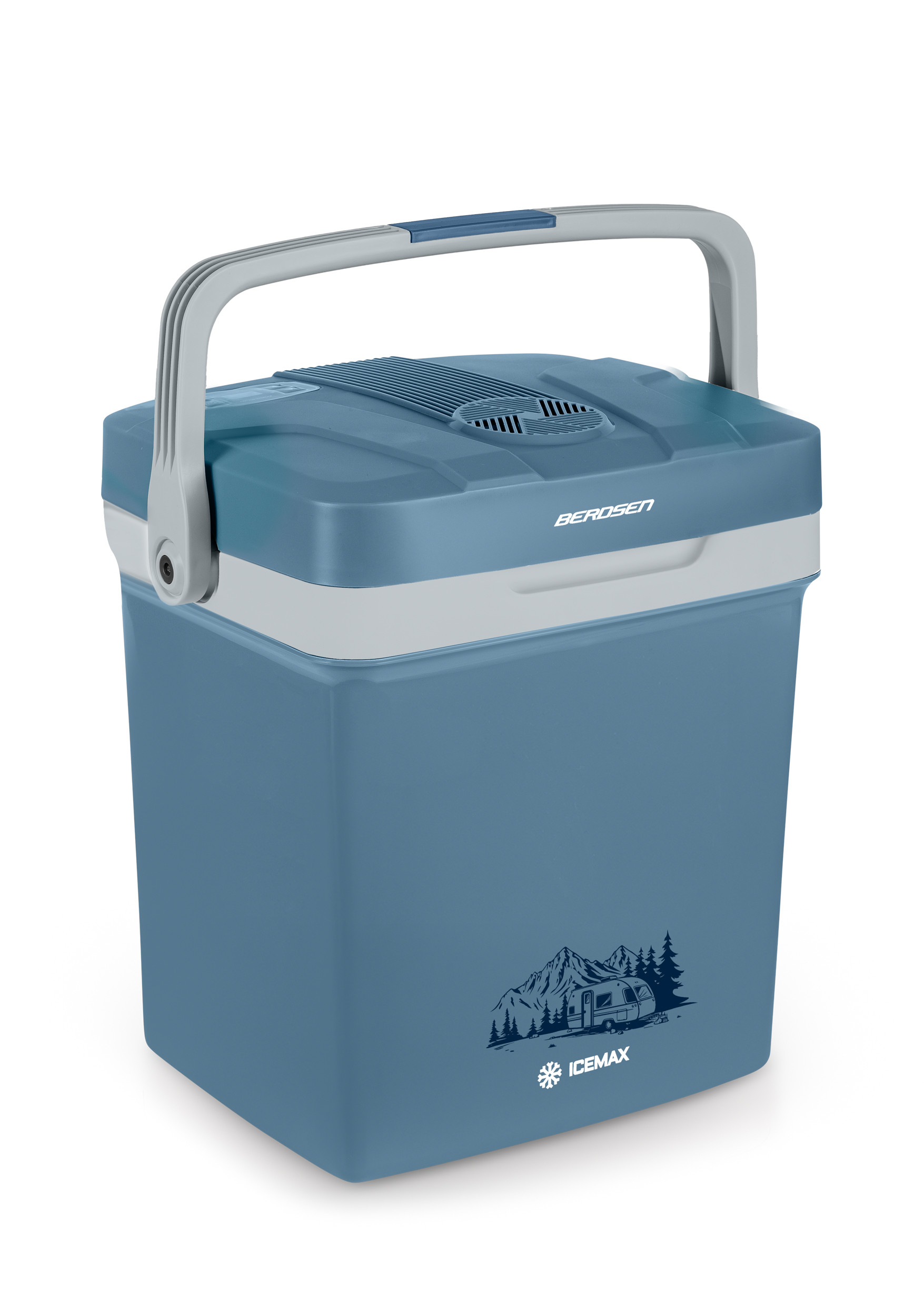 Lodówka turystyczna samochodowa 12V/230V USB Berdsen 26l funkcja grzania