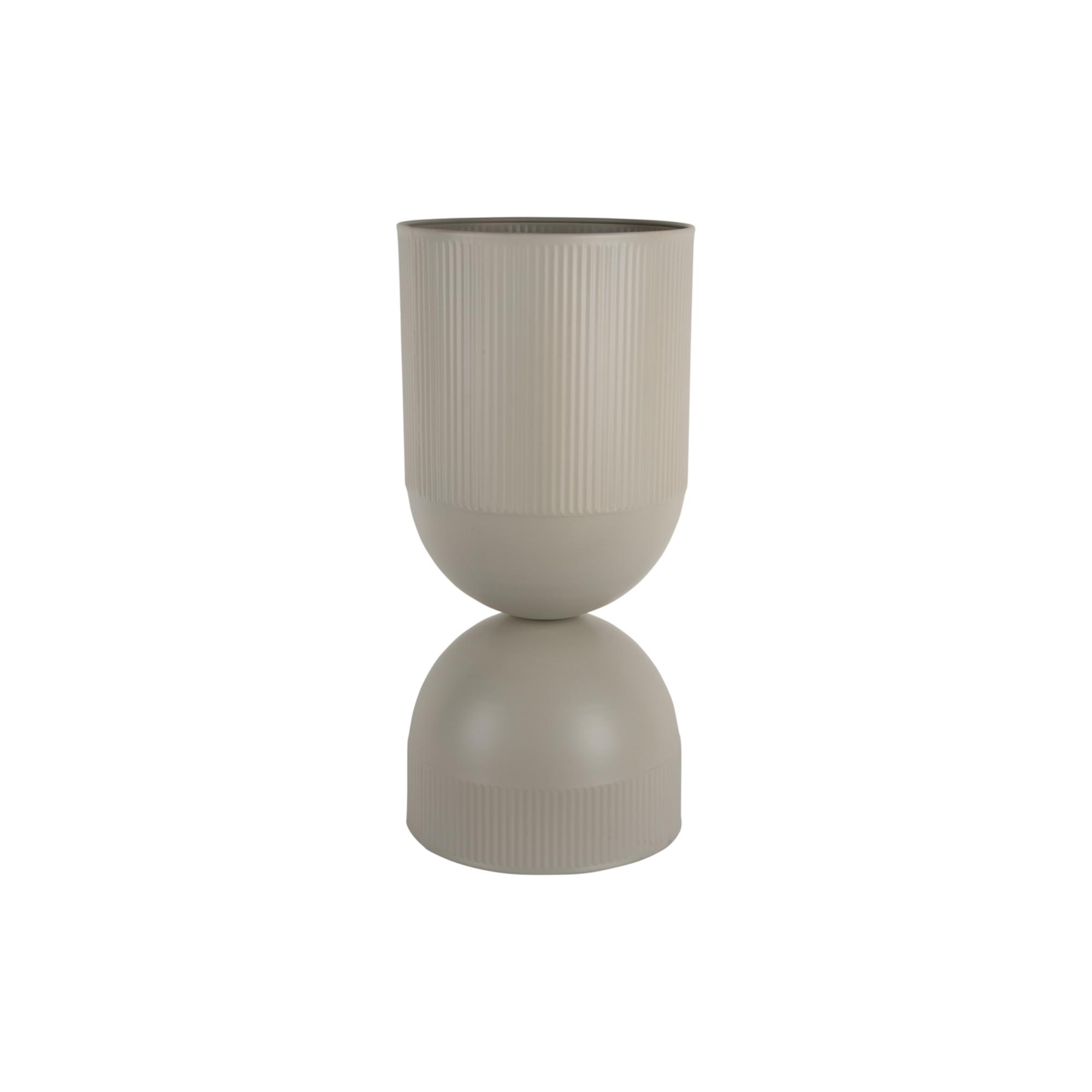 Present Time bloempot Tonar XL - grijs - Ø25.5cm