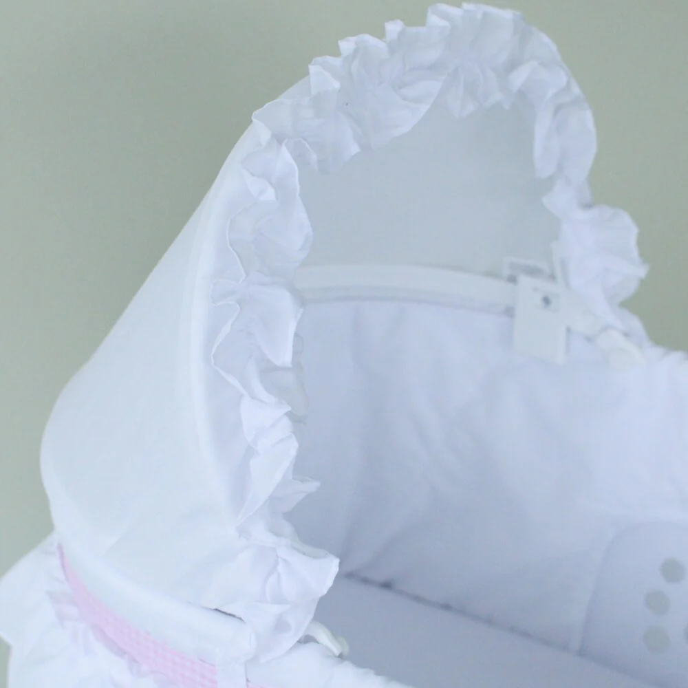 LaMont Home Good Night Baby White Bassinet