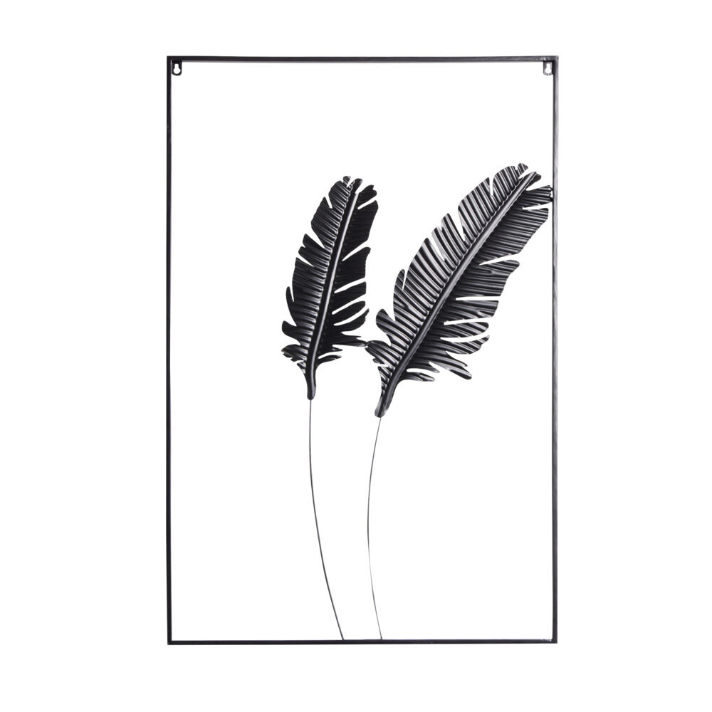 Décoration murale feuille métal 60xH90cm (2 modèles)