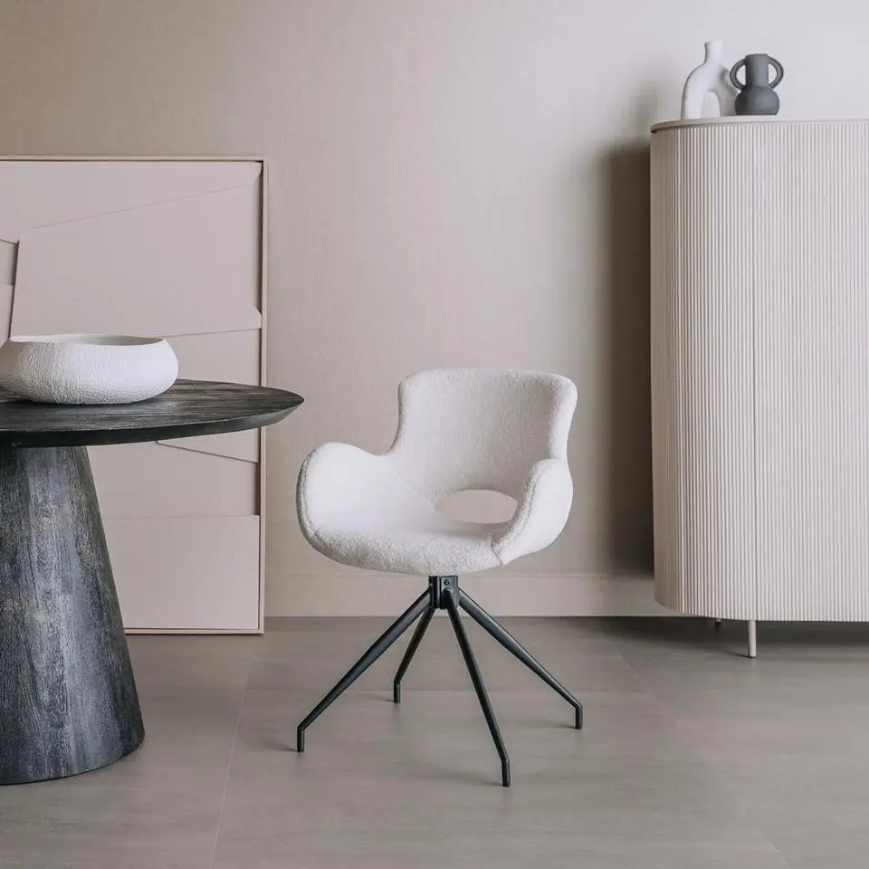 Tower Living - Campo draaibare armstoel - wit