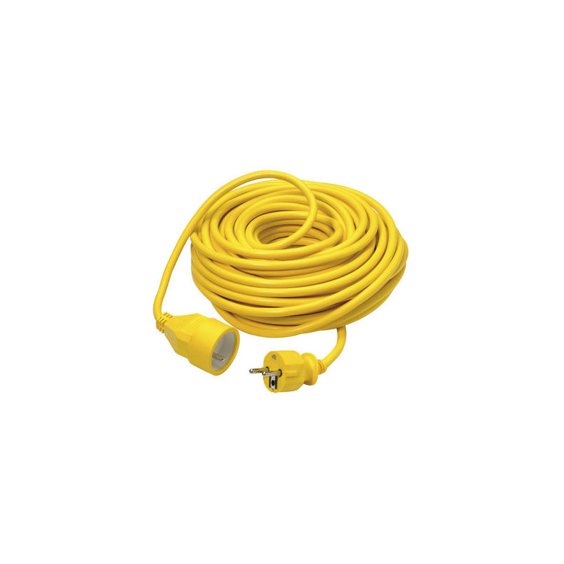 Allonge électrique en PVC jaune 3G1.5 20 m PROFILE