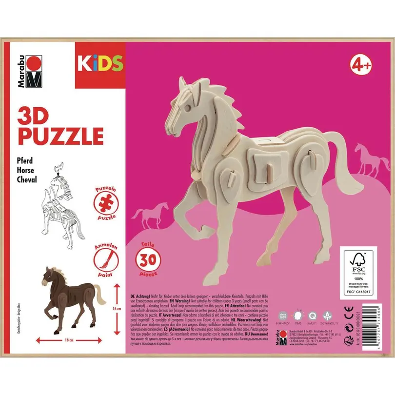 3D-Puzzle Holzartikel