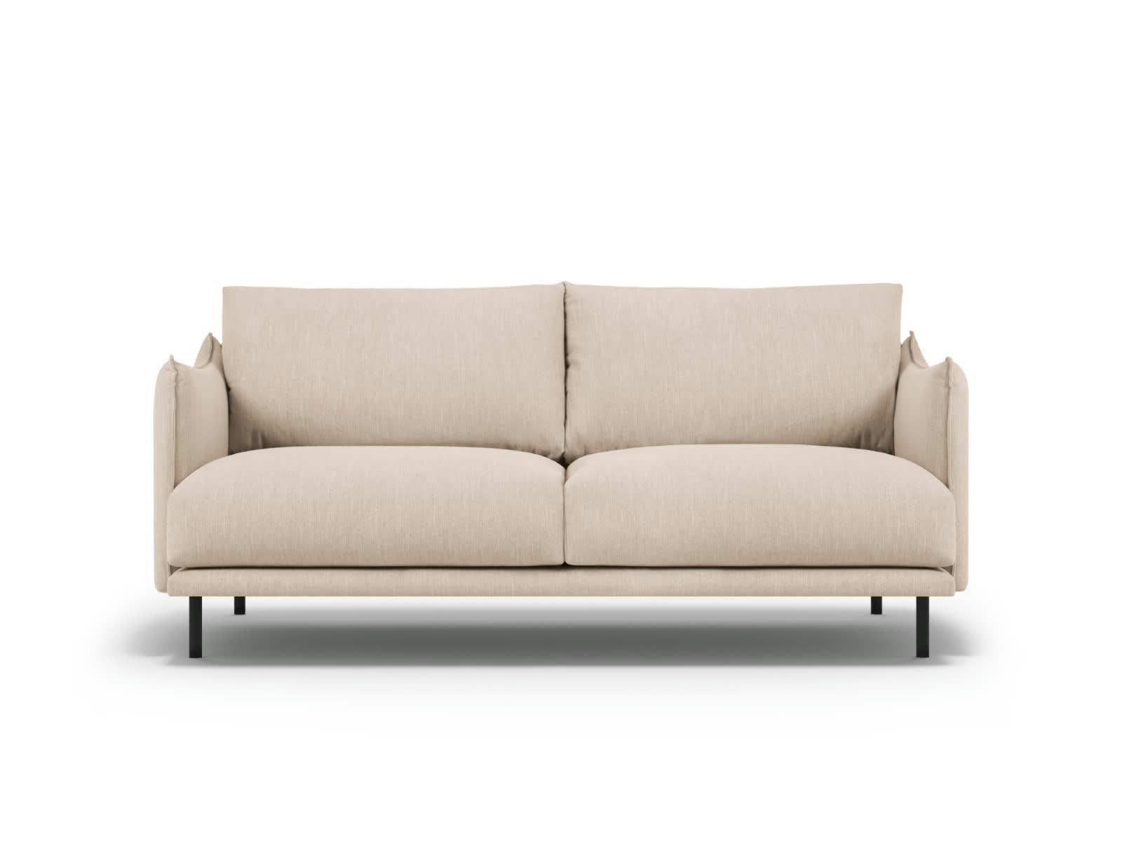 PARIS - Canapé 3 places en Tissu Structurel Beige