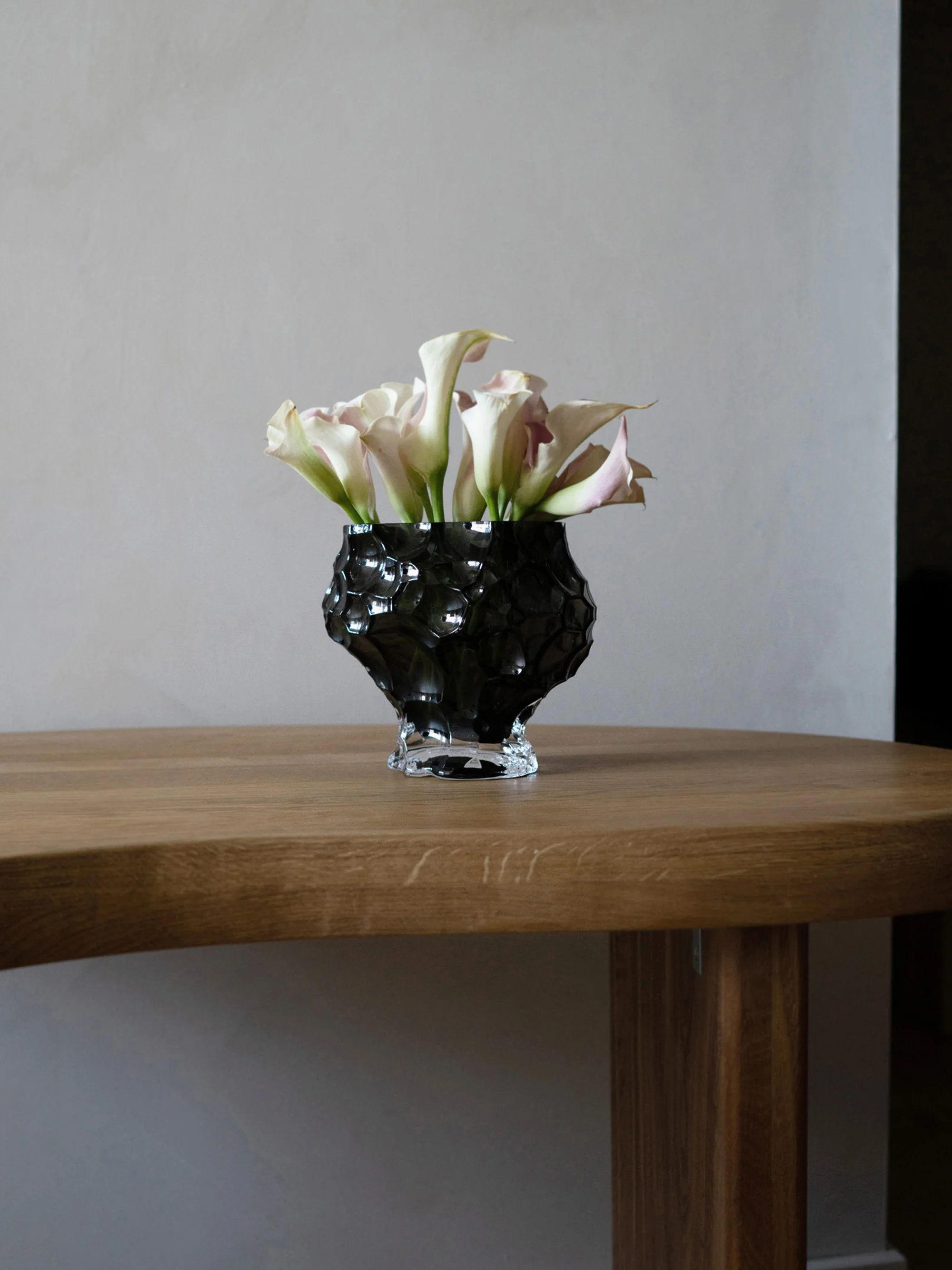Mundgeblasene Glas-Vase Canyon, H 18 cm