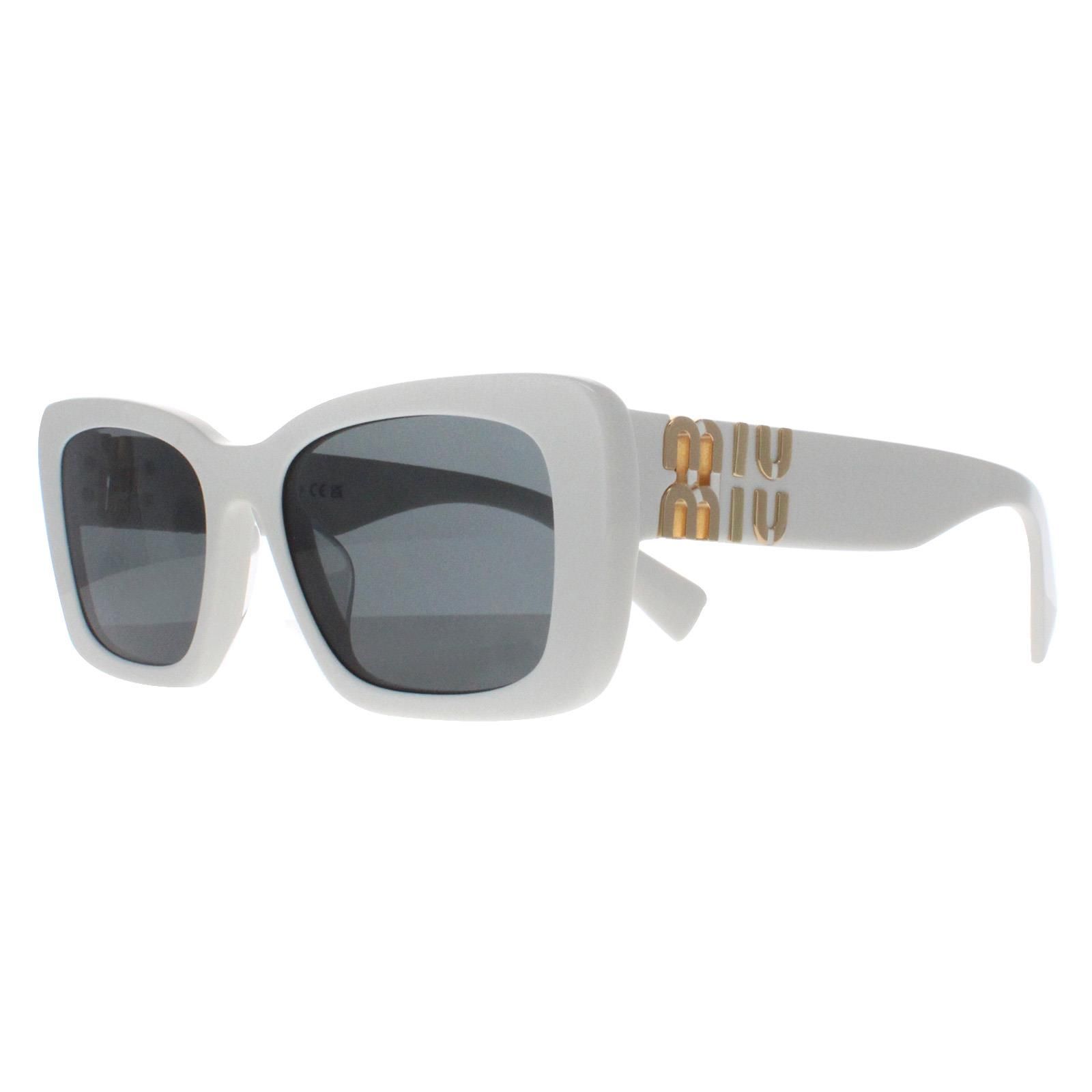 Miu Miu Rectangle White Dark Grey MU07YS