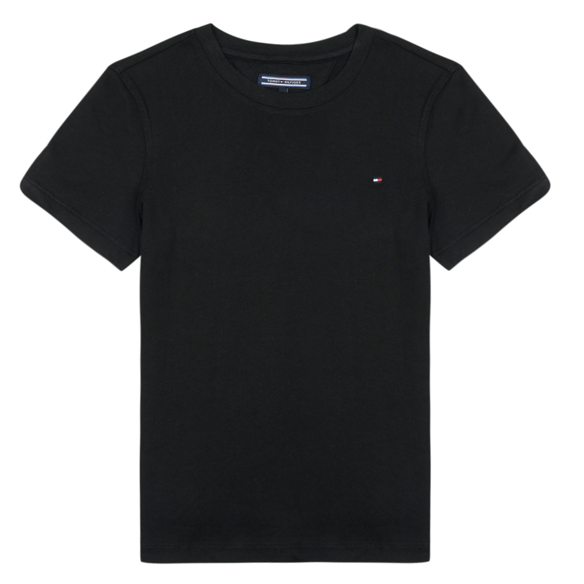 Tommy Hilfiger - BOYS BASIC CN KNIT S/S - Black
