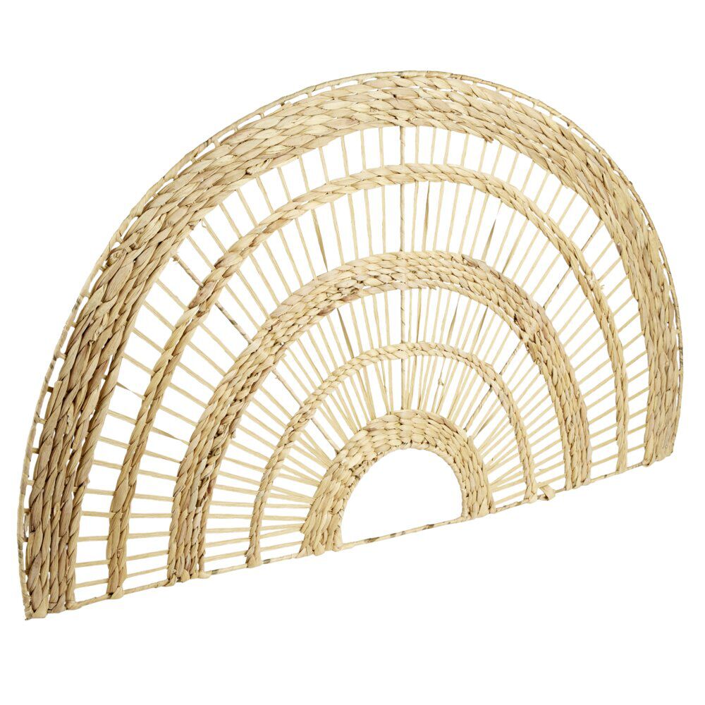 Décoration murale arc en jacinthe tressée L100xH58cm