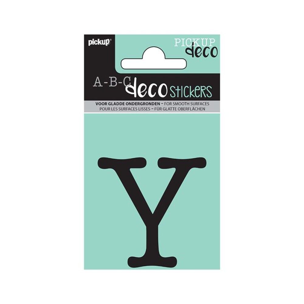 SKILT PICKUP ABC DECO MAUD 60 MM Y SORT