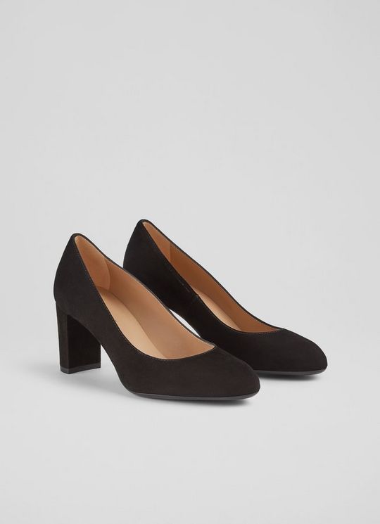 Winola Black Suede Courts