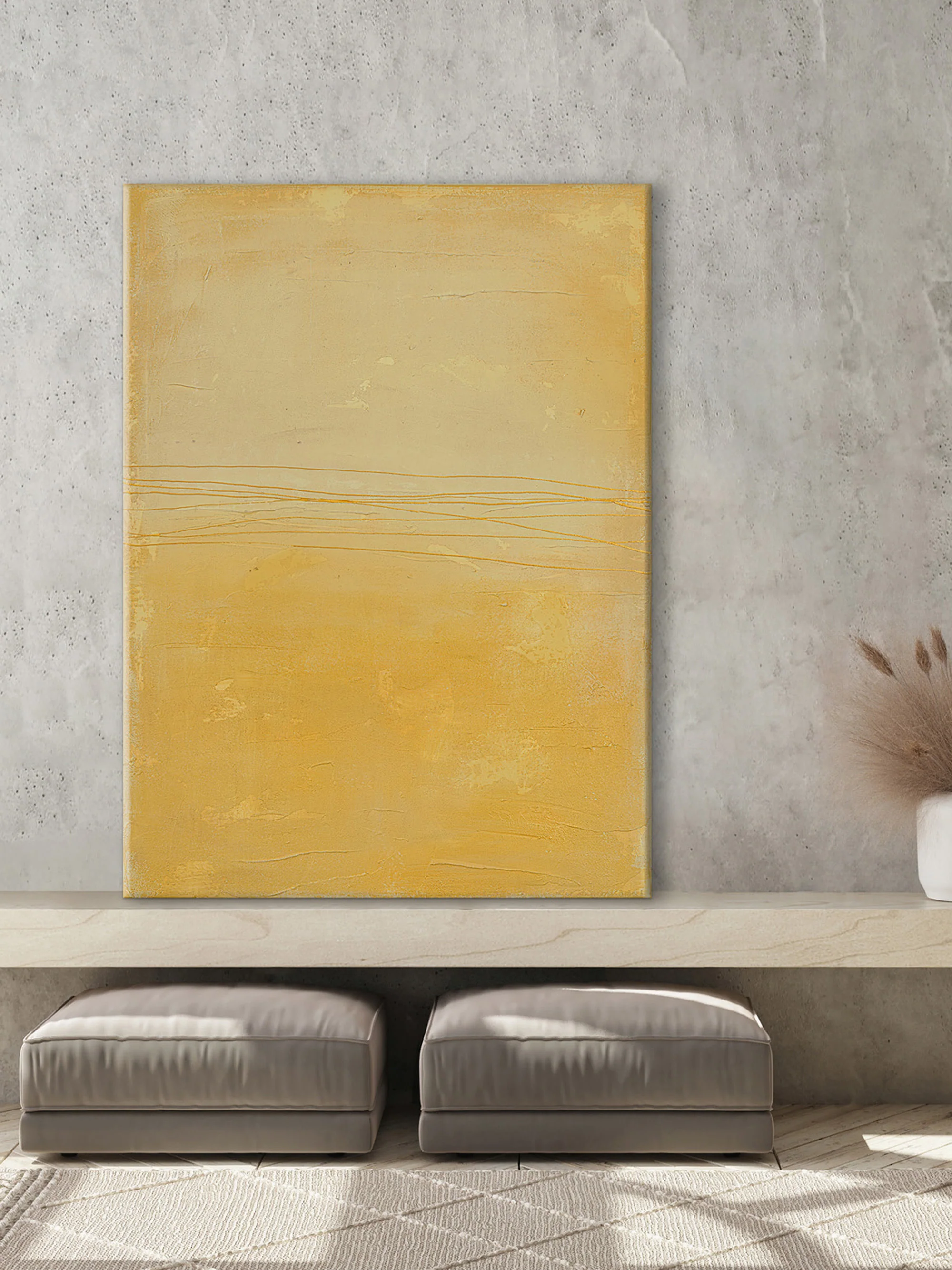 Handgemaltes Leinwandbild Simple Living 10