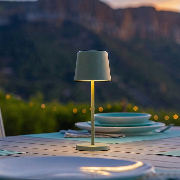 Lampe de table sans fil MINI KELLY Vert H22cm