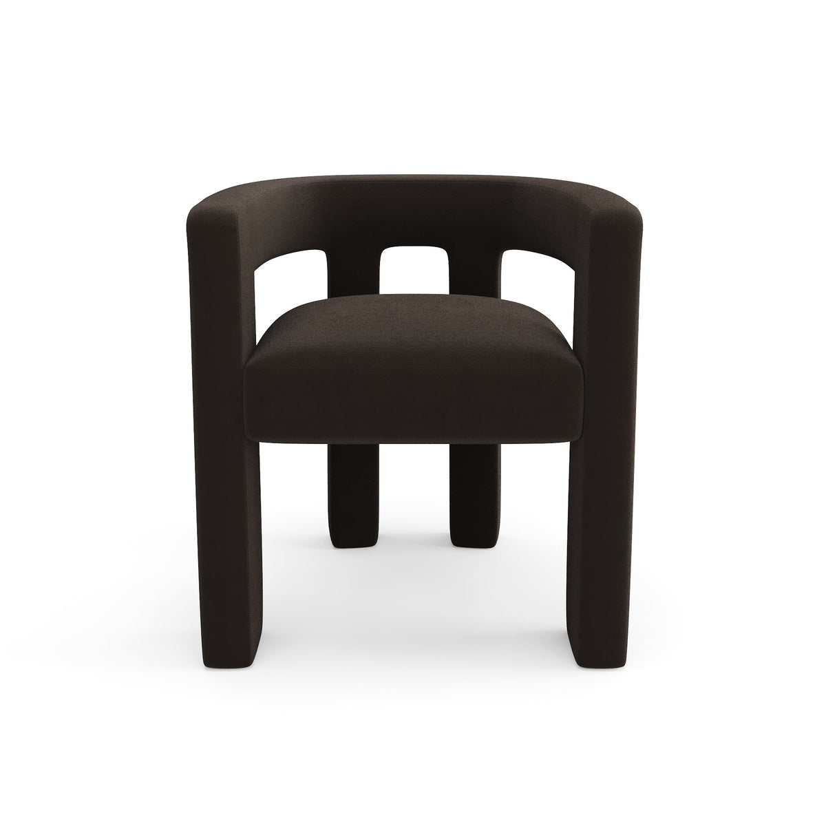 Sia Home - Draaibare fauteuil ALYA - bouclette stof zwart 64cm