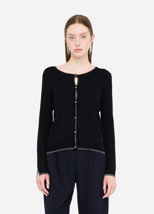 Cardigan con dettagli in lurex&reg;