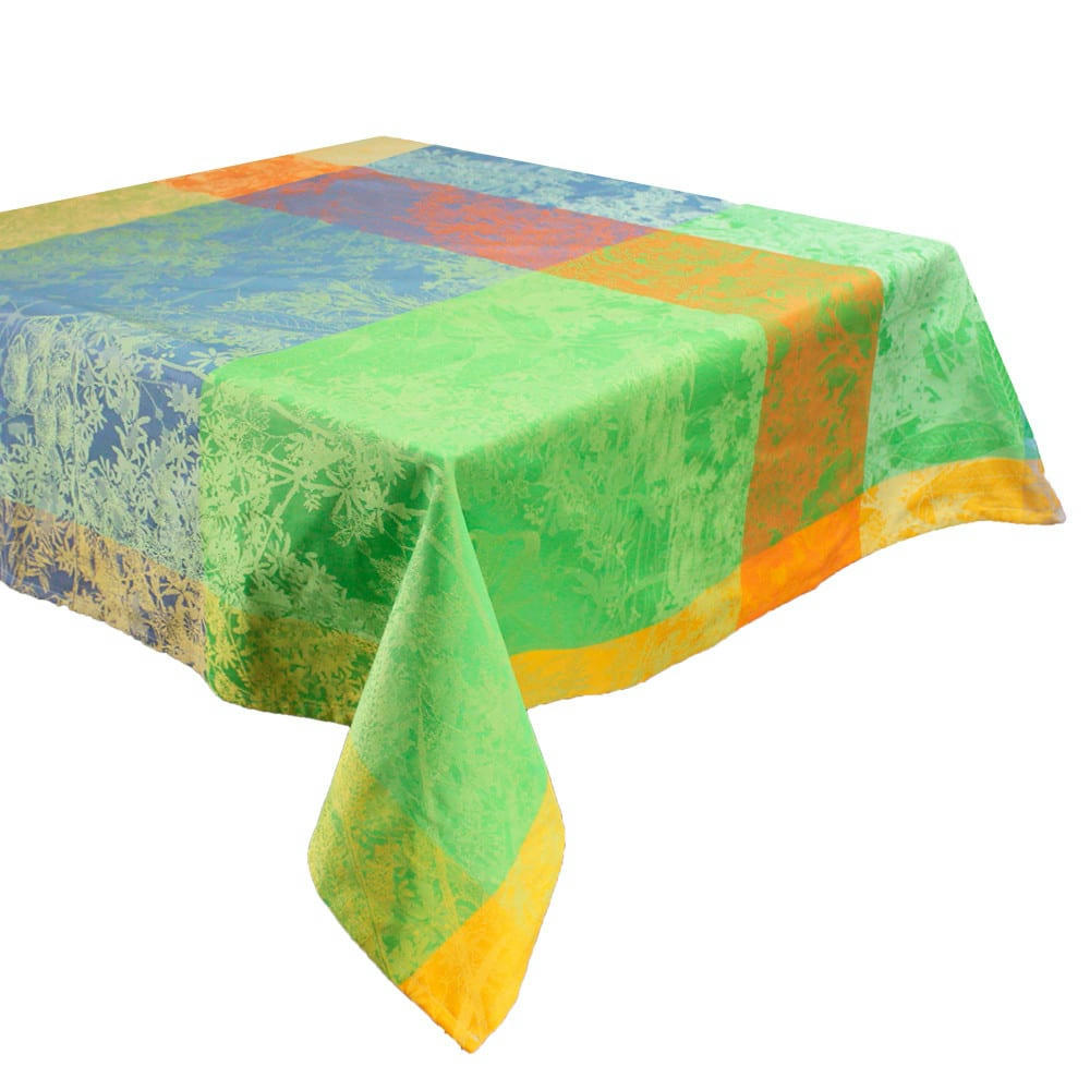 MILLE ESPRIT JARDIN ETE - Nappe  pur coton multicolore 180x250