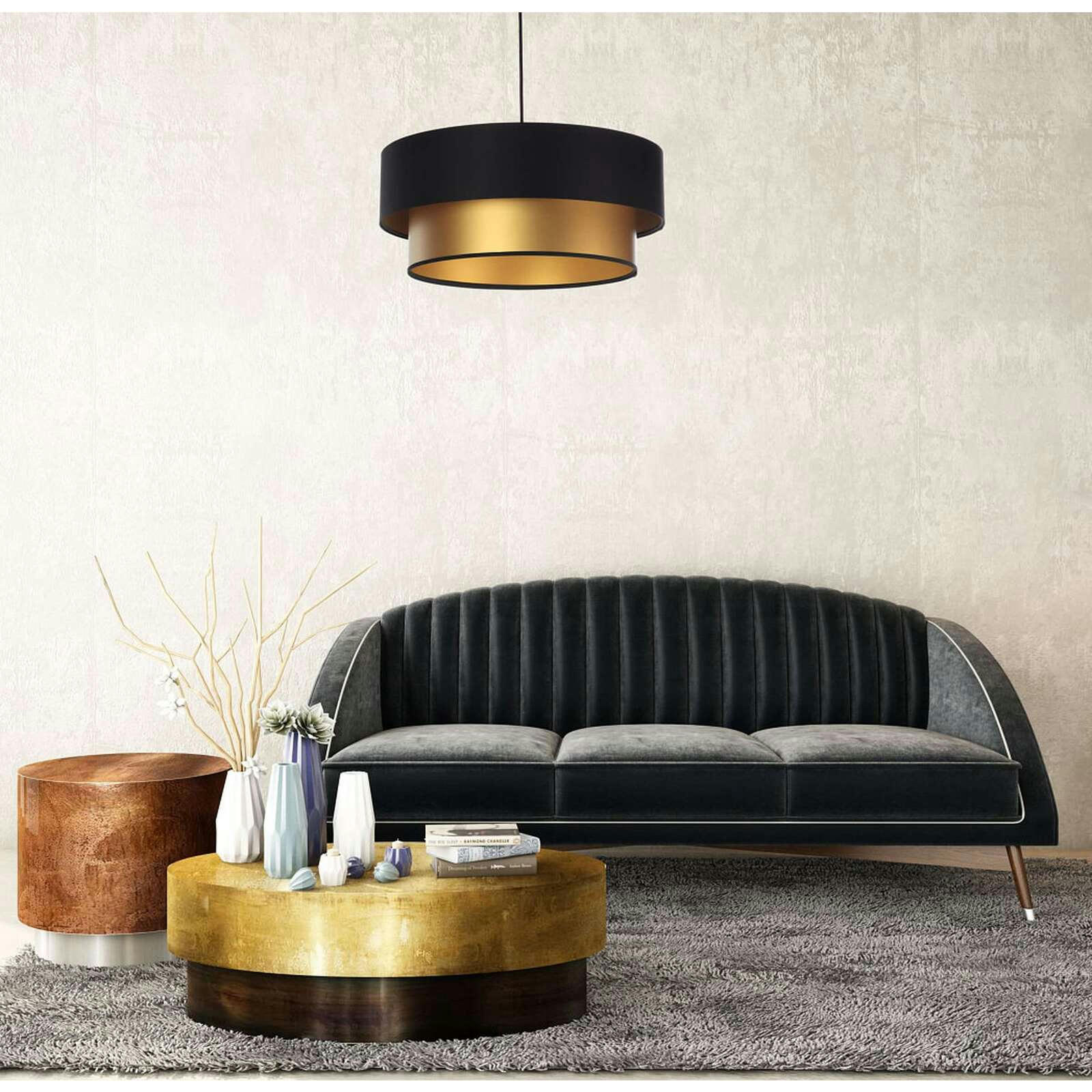 DUO ÉLÉGANT - Suspension Tissu Noir