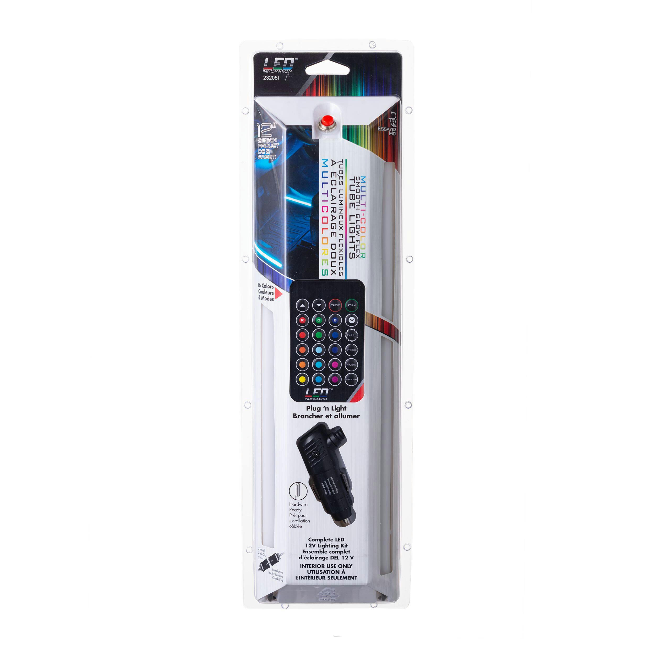 Custom Accessories 12V LED Innovations Flex Light, Multi-Colour, 2 x 12-in, 2-pk