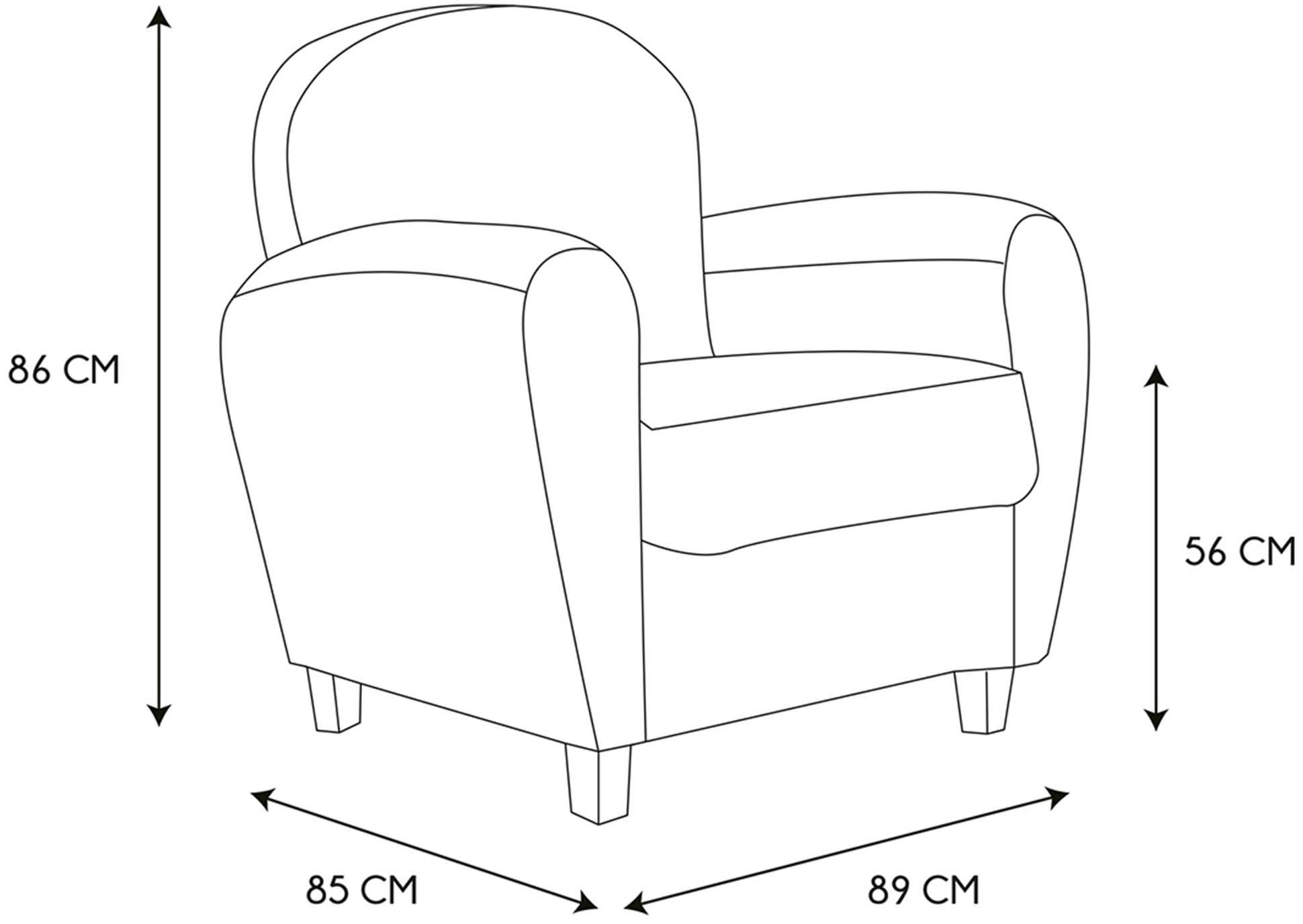 - Fauteuil club vintage william