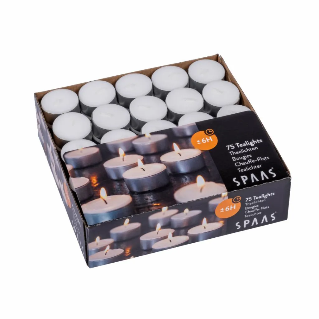 Bougies^CASA SPAAS Bougies Chauffe-plat Set De 75 Blanc