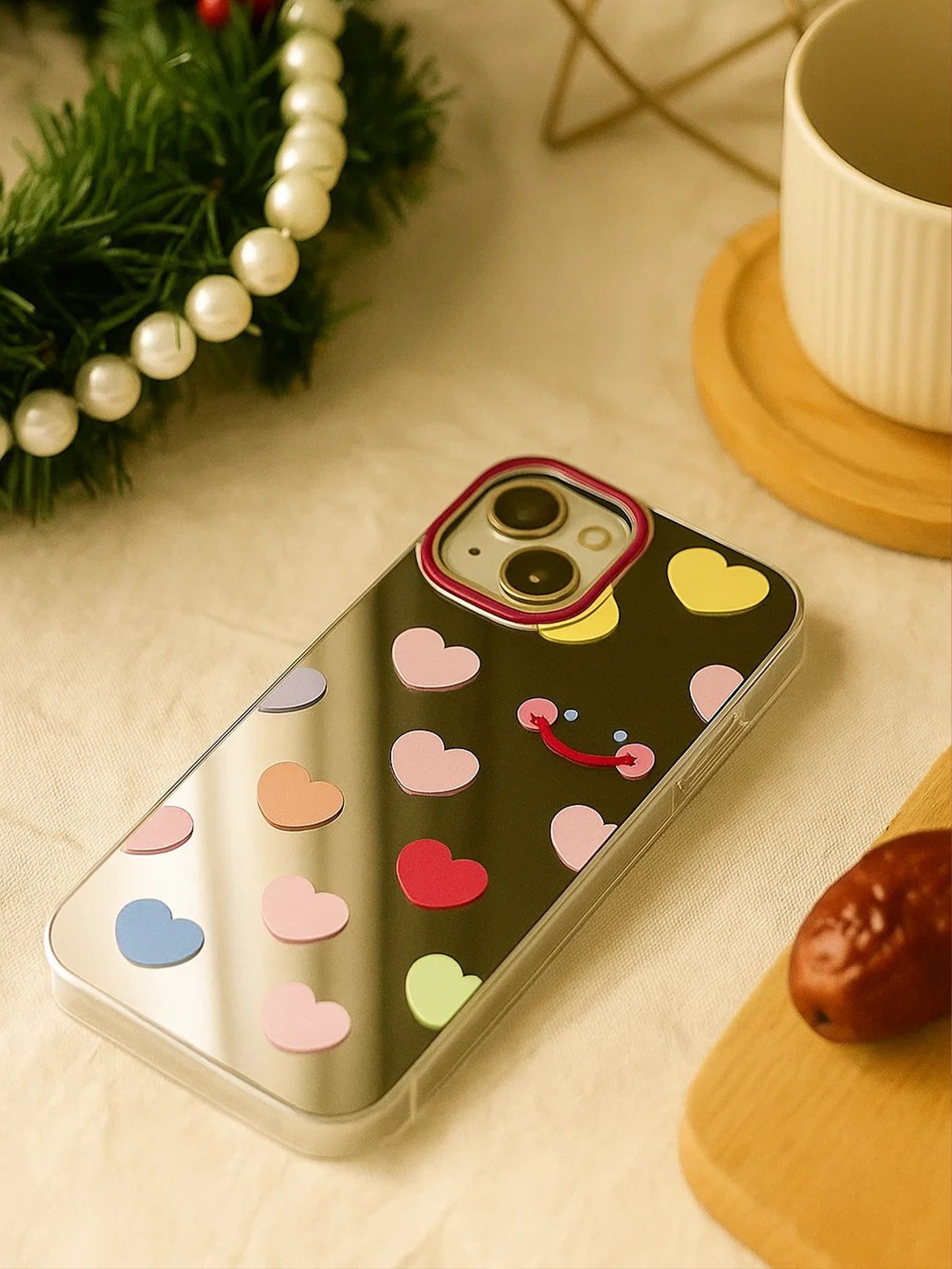 Etui na iPhone 13, 15, 15 pro, 16 pro w serca