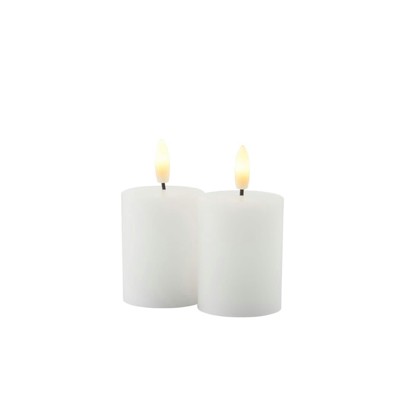 - Set de 2 Bougies LED Sille 5 x 6cm Rechargeable