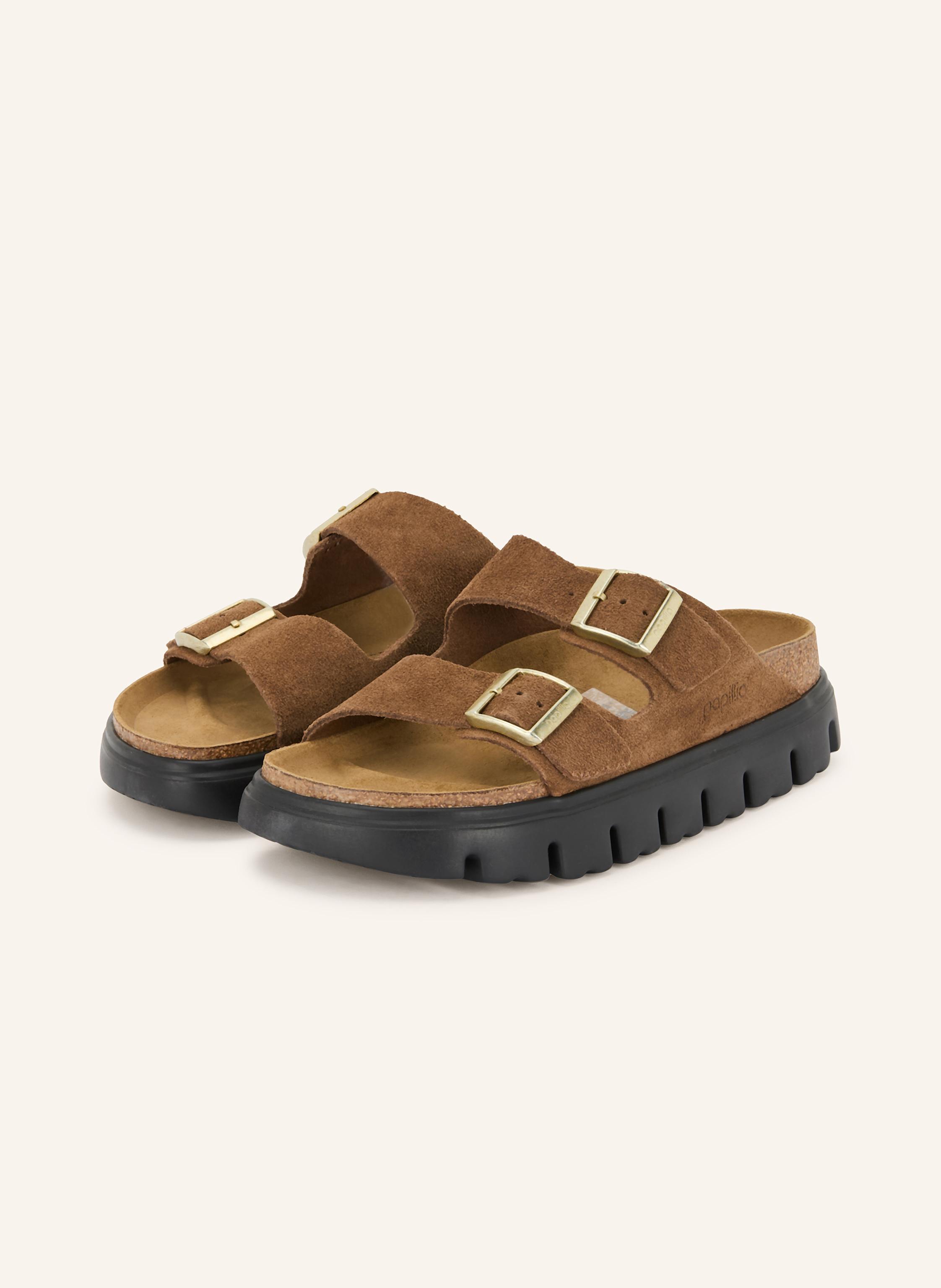 BIRKENSTOCK Pantoletten ARIZONA PLATFORM SUEDE LEATHER